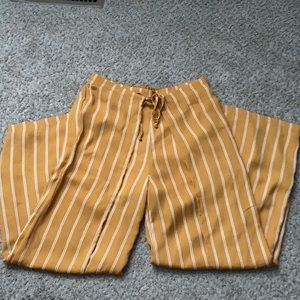 Yellow Stripped Pants